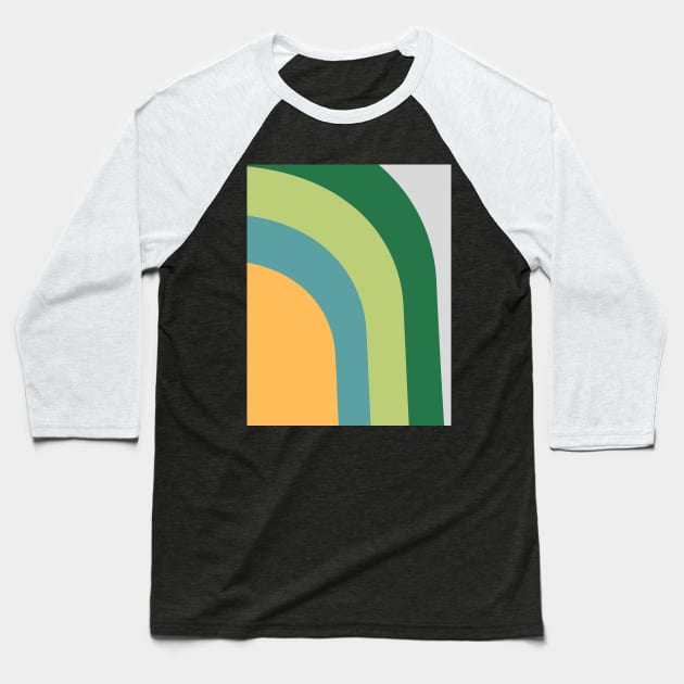 Boho rainbow pattern Baseball T-Shirt by Word and Saying